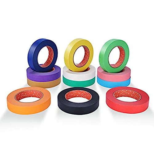 Nemeae Farbiges Abdeckband in Großen Mengen, Farbiges Klebeband in Mehreren Regenbogenfarben, Bastelband 1, 980 Fuß X 1 in 12 Farben für Kinder Nemeae Farbiges Abdeckband in Großen Mengen, Farbiges Klebeband in Mehreren Regenbogenfarben, Bastelband 1, 980 Fuß X 1 in 12 Farben für Kinder von Nemeae