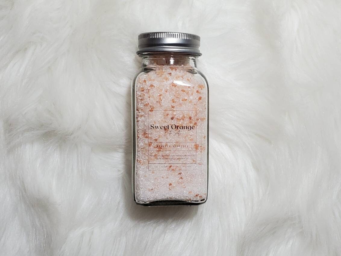 Süße Orangen Badesalze, 220 Ml Spa, Bad, Dusche, Geschenk-Set Süße Orangen Badesalze, 220 Ml Spa, Bad, Dusche, Geschenk-Set von NemesisBoutique