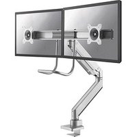 Neomounts Monitor-Halterung NM-D775DXSILVER silber für 2 Monitore, Tischklemme, Tischbohrung von Neomounts