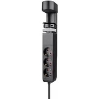 Neomounts DS22-840BL6 3-fach Tischsteckdose 1,4 m schwarz mit USB-Buchse von Neomounts