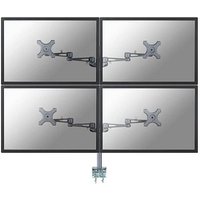Neomounts Monitor-Halterung FPMAD935D4 silber für 4 Monitore, Tischklemme von Neomounts