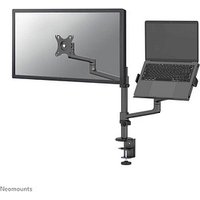 Neomounts Monitor-Halterung schwarz für 1 Monitor, 1 Notebook, Tischklemme von Neomounts