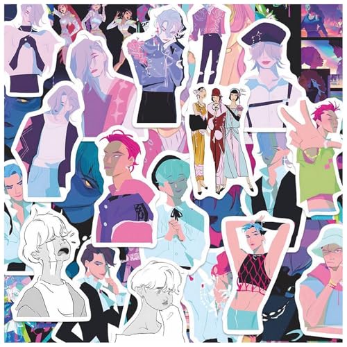 𝙆𝙥𝙤𝙥 𝘿𝙚𝙢𝙤𝙣 𝙃𝙪𝙣𝙩𝙚𝙧𝙨 Sticker Set - 60 Stück wasserdichte Anime Merch Stickers Aufkleber für Erwachsene, Auto, Laptop, Wasserflaschen, Aufkleber für Teenager, Niedliche (86PCS) von NerYuo
