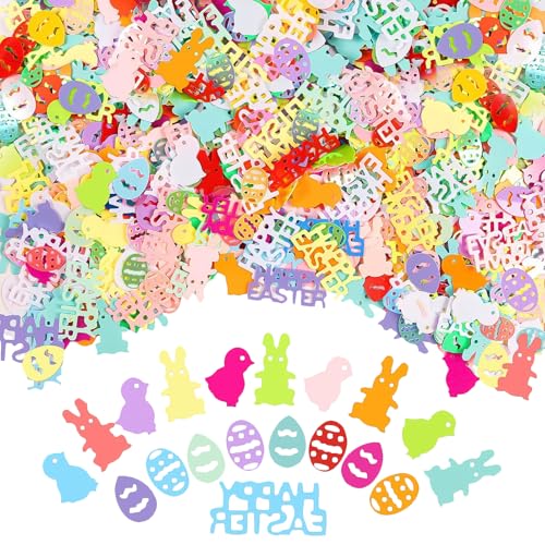 Nereds Osterkonfetti Happy Easter Egg Chick Bunny Tischkonfetti für Osterdekoration, Frühlingsgeschenke, Karten, Osterparty, Gastgeschenk, Tischdekoration, 28 g Nereds Osterkonfetti Happy Easter Egg Chick Bunny Tischkonfetti für Osterdekoration, Frühlingsgeschenke, Karten, Osterparty, Gastgeschenk, Tischdekoration, 28 g von Nereds