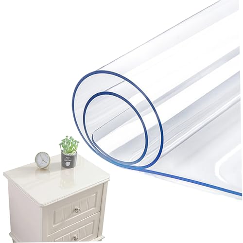 Transparenter Tischschutz 16 x 16 Zoll wasserdichter PVC-Tischschutz hitzebeständiger transparenter rutschfeste Schreibtischschutzmatte Tisch- und Frisiertischmatte Transparenter Tischschutz 16 x 16 Zoll wasserdichter PVC-Tischschutz hitzebeständiger transparenter rutschfeste Schreibtischschutzmatte Tisch- und Frisiertischmatte von Neroyaner