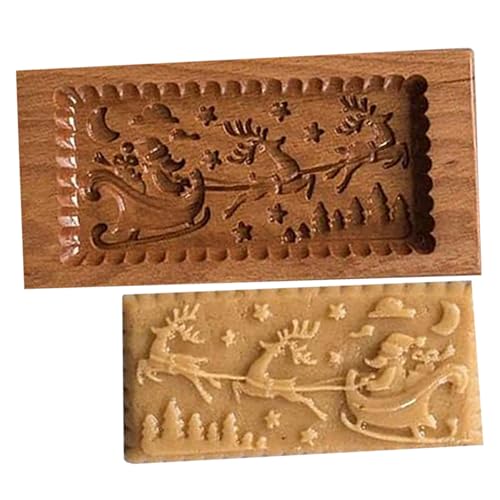 Weihnachtskeksmarken geschnitzt Holz Backkeksform Santa & Rentierform Holzkeksformen Keksdämpfer Pressmarken zum Weihnachtsbacken Weihnachtskeksmarken geschnitzt Holz Backkeksform Santa & Rentierform Holzkeksformen Keksdämpfer Pressmarken zum Weihnachtsbacken von Neroyaner
