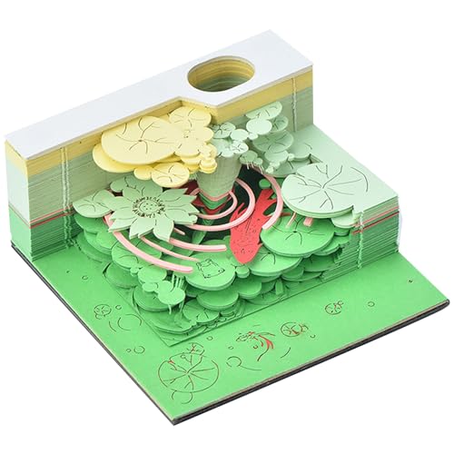 Zeitstück-Kalender 2024 3D-Notizblock exquisiter eleganter dekorativer 3D-Notizblock Büro Wohnzimmer Schreibtisch Geschenk für Kollegen Freunde Koi-Fisch Zeitstück-Kalender 2024 3D-Notizblock exquisiter eleganter dekorativer 3D-Notizblock Büro Wohnzimmer Schreibtisch Geschenk für Kollegen Freunde Koi-Fisch von Neroyaner