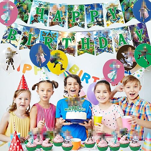 Geburtstagsdeko , Kinder Geburtstag Dekoration, Geburtstag Party Dekorationen, Geburtstag Banner Kuchen Toppers Themem Party Dekor Zubehör für Kinder von Nesloonp