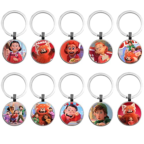 Nesloonp Keychain for Kids,10PCS Keychain Keyring Key Rings,Accessory of Colourful Gift Keys,Keychain Pendant for Kids Party Bag,Theme Party Gift　for Boys Girls Birthday Party Favors Supplies von Nesloonp