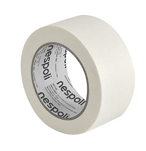 Nespoli Klebeband aus Papier für den Innenbereich, 25 mm x 50 m, für Basic, gummiertes Papier für DIY-Lackierung – leicht zu reißendes Malerband mit sicherer Haftung von Nespoli