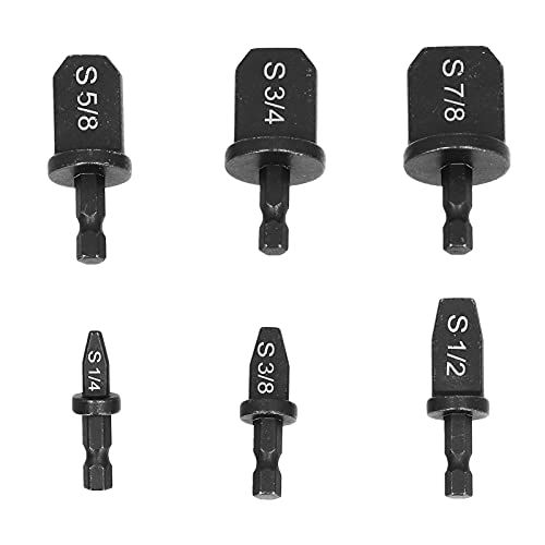 Swaging-Werkzeug-Bohrer-Set, 6 Stück Sechskantgriff Manuelles Klimaanlagen-Kupferrohr-Bördelwerkzeug, HVAC Reparatur-Set beinhaltet 7/8 Zoll, 3/4 Zoll, 5/8 Zoll, 3/8 Zoll, 1/4 Zoll Bits Swaging-Werkzeug-Bohrer-Set, 6 Stück Sechskantgriff Manuelles Klimaanlagen-Kupferrohr-Bördelwerkzeug, HVAC Reparatur-Set beinhaltet 7/8 Zoll, 3/4 Zoll, 5/8 Zoll, 3/8 Zoll, 1/4 Zoll Bits von NestNiche
