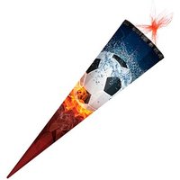 Nestler Tradition in Emotion Schultüte Fußball 85,0 cm blau/orange von Nestler Tradition in Emotion