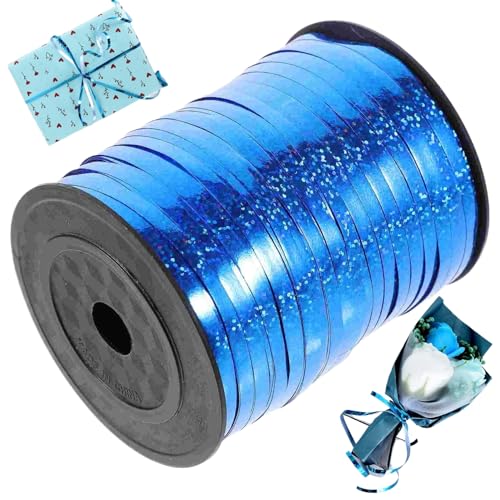 500 Meter glänzende blaue Lockenbänder, Band für Geschenkverpackung, Partyfestivaldekoration für Partys, Floristen, Hochzeiten, Partydekorationen, Kunsthandwerk und Geschenkverpackung..Blaues Band 500 Meter glänzende blaue Lockenbänder, Band für Geschenkverpackung, Partyfestivaldekoration für Partys, Floristen, Hochzeiten, Partydekorationen, Kunsthandwerk und Geschenkverpackung..Blaues Band von NethCasti
