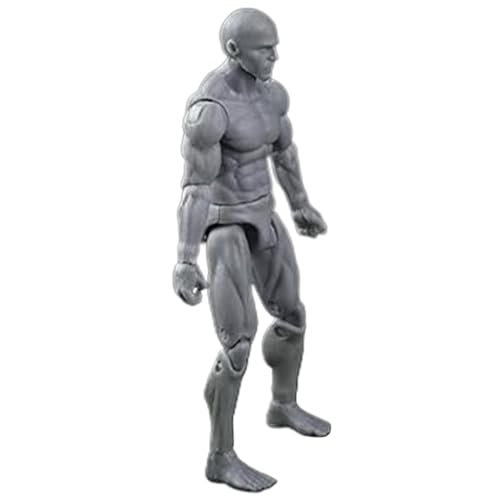 Actionfigur Körper, 4, 1 -Zoll -PVC -Leere Action -Figur, DIY poable, Sammlerbetriebsmalerei Zeichnung für Ausstellung, Spiel, Modellierung, Szenenspiel, Grau/männlich Actionfigur Körper, 4, 1 -Zoll -PVC -Leere Action -Figur, DIY poable, Sammlerbetriebsmalerei Zeichnung für Ausstellung, Spiel, Modellierung, Szenenspiel, Grau/männlich von NethCasti