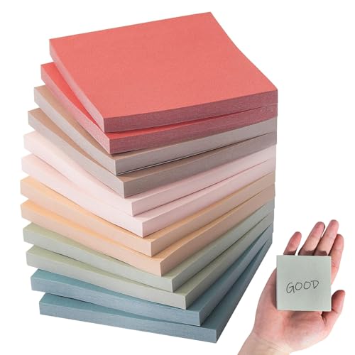 Haftnotizen, 12 Pads, 600 Blätter Sticky Notes 3x3, Notiz, Pads, Stick, farbig, Notizblock, farbenfroh, Bürovorräte Haftnotizen, 12 Pads, 600 Blätter Sticky Notes 3x3, Notiz, Pads, Stick, farbig, Notizblock, farbenfroh, Bürovorräte von NethCasti