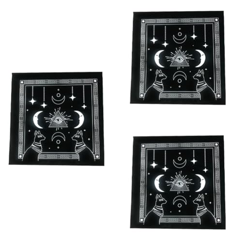 Netoches Typ C Tarot-Tischdecke, Samtmatte, Fünfzackige Stern-Tischdecke, Schönes Muster, Tischdecke, Langlebig, Einfach zu Verwenden von Netoches