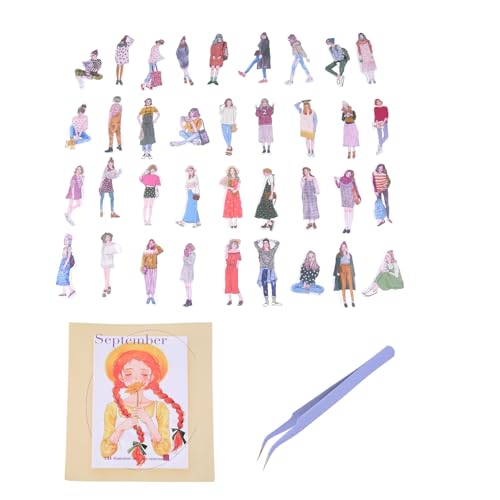 Nettoppo 101 StüCk Menschen Aufkleber für Tagebuch Schreiben Scrapbooking, Urban Mode MäDchen Sammelalbum Aufkleber für Junk Tagebuch ZubehöR Kit Nettoppo 101 StüCk Menschen Aufkleber für Tagebuch Schreiben Scrapbooking, Urban Mode MäDchen Sammelalbum Aufkleber für Junk Tagebuch ZubehöR Kit von Nettoppo