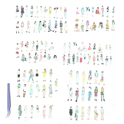 Nettoppo 108 StüCk Menschen Aufkleber für Tagebuch Schreiben Scrapbooking, Urban Mode MäDchen Sammelalbum Aufkleber für Junk Tagebuch ZubehöR Kit Nettoppo 108 StüCk Menschen Aufkleber für Tagebuch Schreiben Scrapbooking, Urban Mode MäDchen Sammelalbum Aufkleber für Junk Tagebuch ZubehöR Kit von Nettoppo