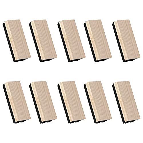 Nettoppo 10er-Pack Kreidetafel-Radiergummis, Wollfilz-Radiergummi, Tafel-Radiergummi-Reiniger für Kinderlehrer Nettoppo 10er-Pack Kreidetafel-Radiergummis, Wollfilz-Radiergummi, Tafel-Radiergummi-Reiniger für Kinderlehrer von Nettoppo