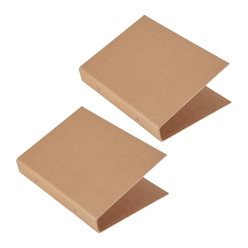 Nettoppo 2 Stück Nachfüllbare A5-Ringbücher, A5-Kraftpapierordner mit 2 Ringen zum Hinzufügen Loser Blätter Nettoppo 2 Stück Nachfüllbare A5-Ringbücher, A5-Kraftpapierordner mit 2 Ringen zum Hinzufügen Loser Blätter von Nettoppo
