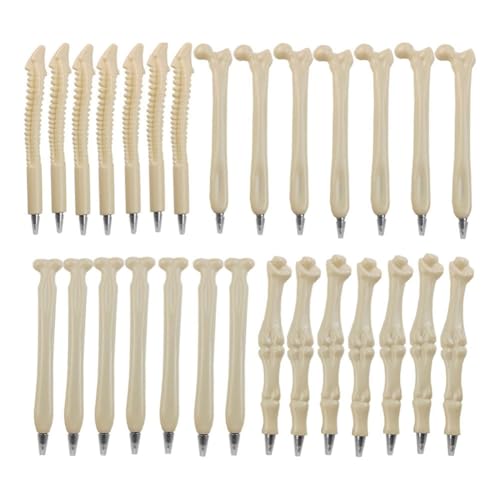 Nettoppo 28 Stück Knochen-Kugelschreiber, Neuartige Stifte, Schwarze Tinte, Spielzeug-Kugelschreiber für Halloween, Künstler, Arzt, Krankenschwester, Schule, Büro, Nettoppo 28 Stück Knochen-Kugelschreiber, Neuartige Stifte, Schwarze Tinte, Spielzeug-Kugelschreiber für Halloween, Künstler, Arzt, Krankenschwester, Schule, Büro, von Nettoppo