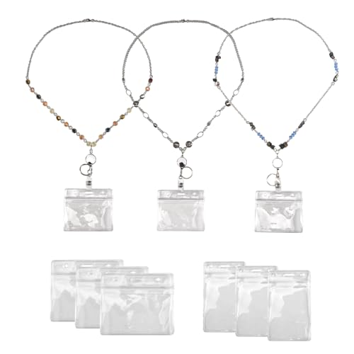 Nettoppo 3 StüCke Einziehbares Abzeichen Rollen Lanyard mit Namenskarten ID Halter für Damenmode Perlen Abzeichen Lanyard Halskette Nettoppo 3 StüCke Einziehbares Abzeichen Rollen Lanyard mit Namenskarten ID Halter für Damenmode Perlen Abzeichen Lanyard Halskette von Nettoppo