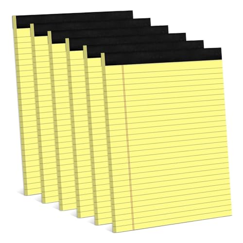 Nettoppo 6er-Pack Gelbe Notizblöcke, 8,5 X 11,75, Schmale, Linierte Schreibnotizblöcke, Gelbe Papierblöcke, Linierter College-Notizblock, Gut Verarbeitet Nettoppo 6er-Pack Gelbe Notizblöcke, 8,5 X 11,75, Schmale, Linierte Schreibnotizblöcke, Gelbe Papierblöcke, Linierter College-Notizblock, Gut Verarbeitet von Nettoppo