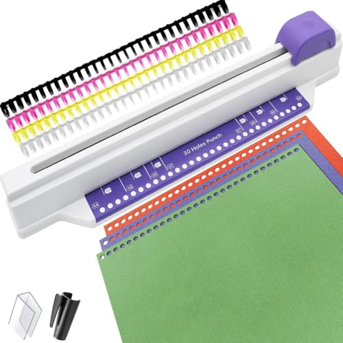 Nettoppo Hand-Push-Binder, 30-Loch-Bindermaschine, Spulenbinder, Home-Desktop-Binder-Stanzer für A4 A5 A6 A7 B5-B7 Scrapbook Nettoppo Hand-Push-Binder, 30-Loch-Bindermaschine, Spulenbinder, Home-Desktop-Binder-Stanzer für A4 A5 A6 A7 B5-B7 Scrapbook von Nettoppo