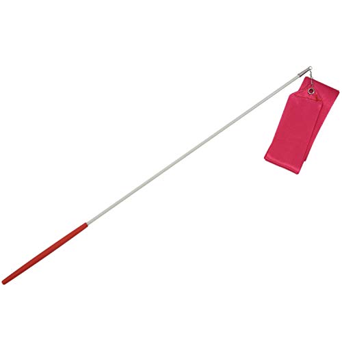 Nettoppo Turnhalle tanzen Band rhythmisch Turn- Luftschlange Stange Taktstock Twirling Chinese Neu Jahr - rote Rose von Nettoppo