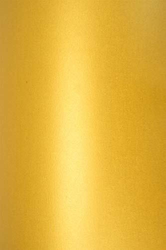 10 Blatt Perlmutt-Gold 290g Karton DIN A4 210x297 mm, Cocktail Mai Tai, ideal für Hochzeit, Geburtstag, Weihnachten, Einladungen, Diplome, Kunst und Handwerk von Netuno