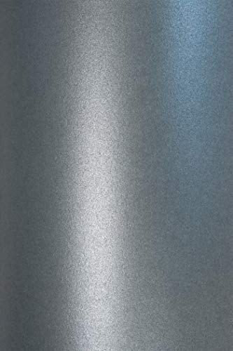 10 Blatt Perlmutt-Grau 290g Karton DIN A4 210x297 mm, Cocktail Dorian Gray, ideal für Hochzeit, Geburtstag, Weihnachten, Einladungen, Diplome, Kunst und Handwerk von Netuno