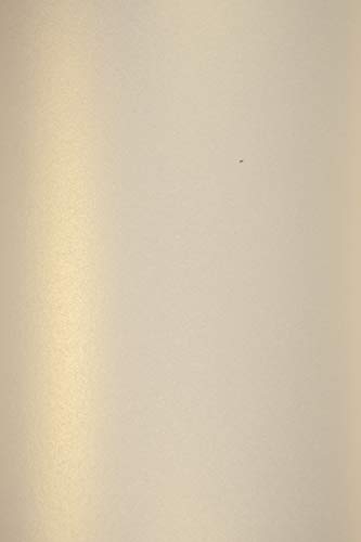 Netuno 10x Perlmutt-Hell-Gold Feinpapier DIN A5 210 x 148 mm 120g Majestic Light Gold Bastelpapier Gold glänzend Effekt-Papier metallic goldenes Glanzpapier für Weihnachten Hochzeit Geburtstag von Netuno
