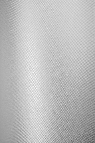 10 Blatt Perlmutt-Weiß 215g Karton mit einseitiger Prägung DIN A4 210x297 mm Constellation Jade Intreccio, ideal für Hochzeit, Geburtstag, Weihnachten, Einladungen, Visitenkarten, Diplome von Netuno