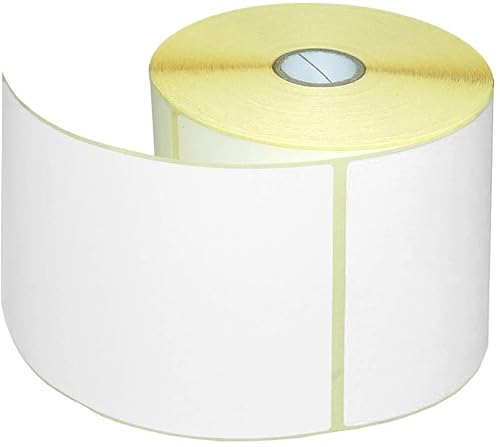 Netuno 10 Rollen Thermo Etiketten Weiß 100x 150 mm 5000 Stück Kern 25 mm Thermo Etiketten Rollenetiketten Thermo Haftetiketten selbstklebend Adressetiketten Barcode Etiketten Versandetiketten von Netuno