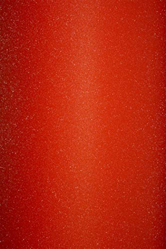 10 x Rot Glitzer Papier selbstklebend DIN A4 210×297 mm 150g Aster Glitter Papier mit Glitzer Rot Effekt Dekorpapier glänzend Tonpapier für Deko-Projekte Geschenk-Verpackung von Netuno