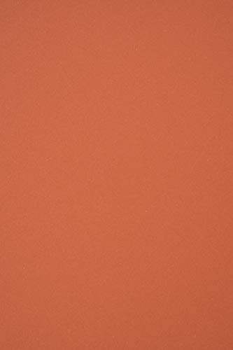 Netuno 10x Bastelkarton Ziegelfarbe DIN A4 210 x 297 mm 360g Materica Terra Kartenkarton ökologisch Tonpappe farbig A4 für Kartengestaltung Bastelarbeiten Dekorationen DIY Kunst und Handwerk von Netuno