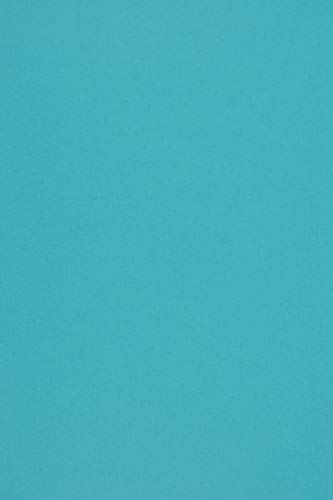 100 Blatt Blau Tonpapier DIN A4 210x297mm, 140g, Woodstock Azurro, ÖKO, Recyclingpapier - ideal für Hochzeit, Weihnachten, Geburtstag, Einladungen, Visitenkarten, Basteln und Dekorieren von Netuno