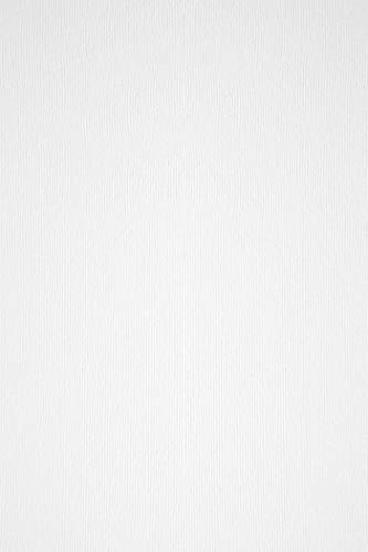 100 Blatt Naturweiß Karton 240g beidseitig filzmarkiert mit Linienstruktur DIN A4 210x297 mm, Acquerello Bianco, ideal für Einladungen, Visitenkarten, Diplome, Zertifikate, Speisekarten, Displays von Netuno