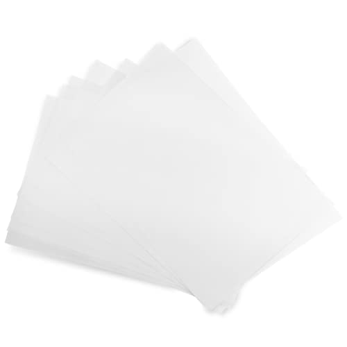 Netuno 100x Weiß Transparentpapier DIN A4 210 x 297 mm 160g durchsichtiges Papier weiß für Einladungskarten Einleger Weihnachten Taufe Hochzeitseinladung Pauspapier weiß bedruckbar Architektenpapier von Netuno