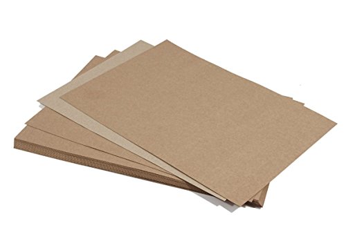 100 Stück 170g B2-Bogen (50x70cm) braunes Recyclingpapier Kraftpapier ÖKO Vintage, ideal für Scrapbooking, Gestaltungsarbeiten, Einladungen, Geschäftskarten, Menükarten von Netuno