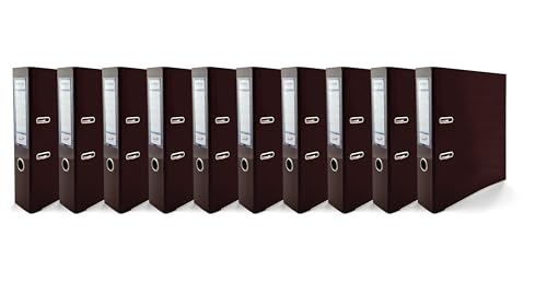 Netuno 10x Akten-Ordner DIN A4 Ekobox Premium Edition glänzend Schokobraun 2-Ring-Mechanik Ringorder A4 75mm Kunststoff Ordner breit Büroordner Plastikordner Briefordner Ringmappe breiter Aktenordner Netuno 10x Akten-Ordner DIN A4 Ekobox Premium Edition glänzend Schokobraun 2-Ring-Mechanik Ringorder A4 75mm Kunststoff Ordner breit Büroordner Plastikordner Briefordner Ringmappe breiter Aktenordner von Netuno