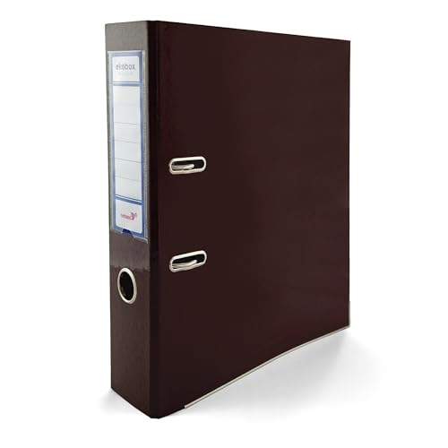 Netuno 1x Akten-Ordner Schokobraun glänzend DIN A4 Ekobox Premium Edition 2-Ring-Mechanik Ringorder A4 75 mm Kunststoff Ordner breit Büroordner Plastikordner Briefordner Ringmappe farbig Netuno 1x Akten-Ordner Schokobraun glänzend DIN A4 Ekobox Premium Edition 2-Ring-Mechanik Ringorder A4 75 mm Kunststoff Ordner breit Büroordner Plastikordner Briefordner Ringmappe farbig von Netuno