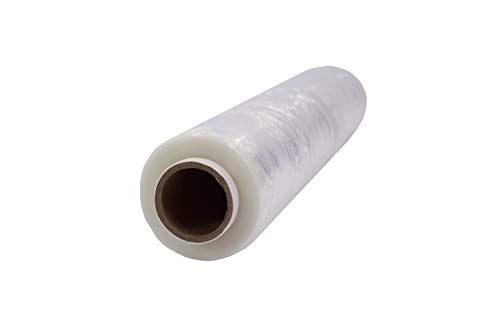 Netuno Netuno 1x transparente Stretchfolie 23my 500 mm 2,5 kg Folie Polyethylen Folie Cast-Film transparent Plastikfolie Einpackfolie Umzugsfolie Verpackungsfolie Hand-Folie durchsichtig von Netuno