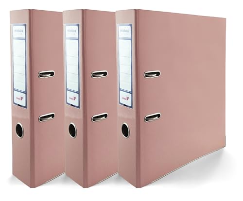 Netuno 3x Akten-Ordner DIN A4 Ekobox Premium Edition glänzend PastellRosa 2-Ring-Mechanik Ringorder A4 75mm Kunststoff Ordner breit Büroordner Plastikordner Briefordner Ringmappe breiter Aktenordner Netuno 3x Akten-Ordner DIN A4 Ekobox Premium Edition glänzend PastellRosa 2-Ring-Mechanik Ringorder A4 75mm Kunststoff Ordner breit Büroordner Plastikordner Briefordner Ringmappe breiter Aktenordner von Netuno