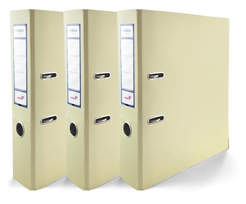 Netuno 3x Akten-Ordner Vanille glänzend DIN A4 Ekobox Premium Edition 2-Ring-Mechanik Ringorder A4 75 mm Kunststoff Ordner breit Büroordner Plastikordner Briefordner Ringmappe breiter Aktenordner Netuno 3x Akten-Ordner Vanille glänzend DIN A4 Ekobox Premium Edition 2-Ring-Mechanik Ringorder A4 75 mm Kunststoff Ordner breit Büroordner Plastikordner Briefordner Ringmappe breiter Aktenordner von Netuno