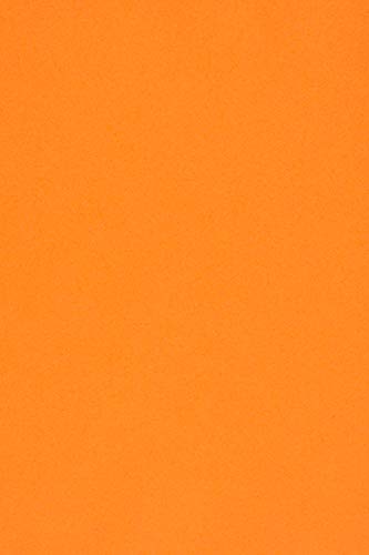 Netuno 50 Blatt Tonpapier Orange DIN A4 210× 297 mm 115g Sirio Color Arancio Feinpapier farbig Bastel-Papier bedruckbar bunt Bastel-Bogen für Einladungen Dankeskarten Tonzeichenpapier hochwertig von Netuno