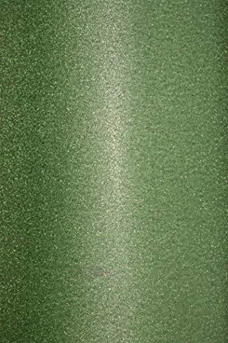 50 x Grün Glitter Papier selbstklebend DIN A4 210×297 mm 150g Aster Glitter farbiges Karton-Papier mit Glitzer Effekt Dekorpapier glänzend Tonpapier für Deko-Projekte Geschenkverpackung von Netuno