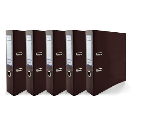 5x Akten-Ordner DIN A4 Ekobox Premium Edition glänzend Schokobraun 2-Ring-Mechanik Ringorder A4 75mm Kunststoff Ordner breit Büroordner Plastikordner Briefordner Ringmappe breiter Aktenordner 5x Akten-Ordner DIN A4 Ekobox Premium Edition glänzend Schokobraun 2-Ring-Mechanik Ringorder A4 75mm Kunststoff Ordner breit Büroordner Plastikordner Briefordner Ringmappe breiter Aktenordner von Netuno