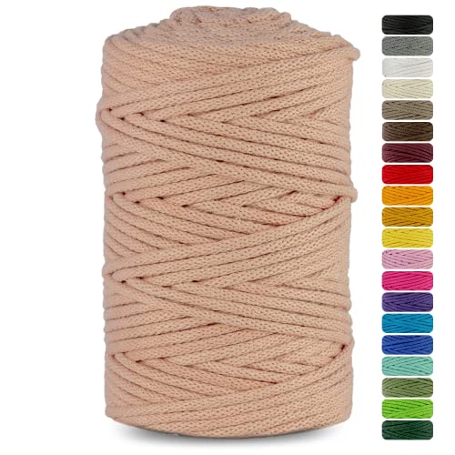 Netuno 1x Makramee Garn Lachs 3 mm 100 m Baumwollkordel mit Baumwollkern Bastel-Garn Makramee Naturbaumwolle Baumwollgarn Bastelschnur Baumwollfaden Makramee Schnur Garn Makramee Baumwollkordel Netuno 1x Makramee Garn Lachs 3 mm 100 m Baumwollkordel mit Baumwollkern Bastel-Garn Makramee Naturbaumwolle Baumwollgarn Bastelschnur Baumwollfaden Makramee Schnur Garn Makramee Baumwollkordel von Netuno