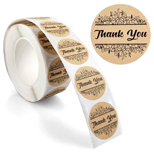 Netuno 1 Rolle 500 Stück Danke Aufkleber 25mm Kraftpapier selbstklebend Thank You Sticker runde Papieraufkleber Dankeschön für Geschenktüte Geschenkverpackung Hochzeit Geburtstag Etiketten Netuno 1 Rolle 500 Stück Danke Aufkleber 25mm Kraftpapier selbstklebend Thank You Sticker runde Papieraufkleber Dankeschön für Geschenktüte Geschenkverpackung Hochzeit Geburtstag Etiketten von Netuno